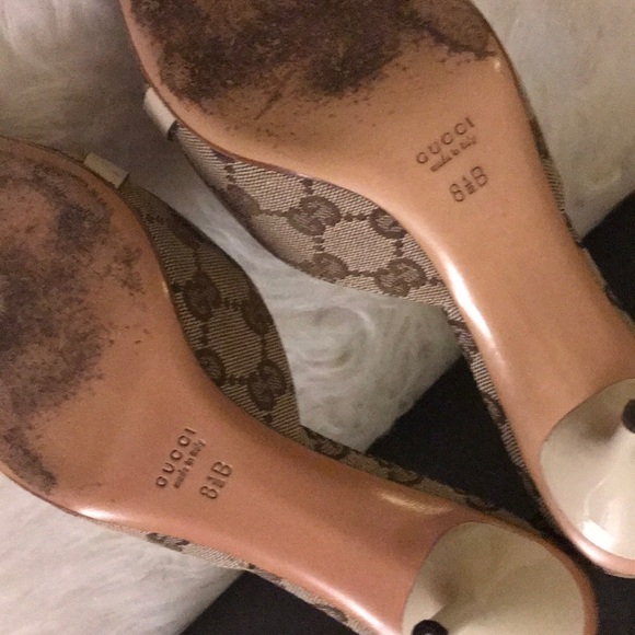 Gucci Guccissima pointed mules heels 8.5 - Picture 7 of 8